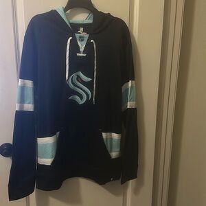 Brand New Fanatics NHL Seattle Kraken lace up hoodie size XL